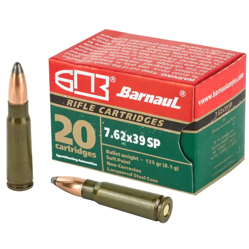 BARNAUL 7.62 X 39 SP 125GR STEEL