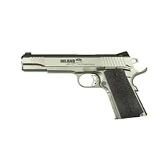 Inland Mfg ILM1911TC 1911 Custom Carry 45 ACP 5" 7+1 Stainless Black Ergo XT Grip