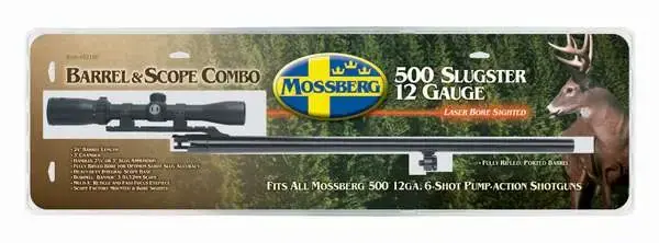 Mossberg 92156 500 Slugster 12 Gauge 24" 3" Steel Blued