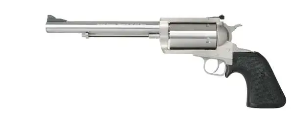 Magnum Research BFR500SW10 BFR Long Cylinder SS 500 S&W 5 Round 10" Stainless Stainless Black Rubber Grip