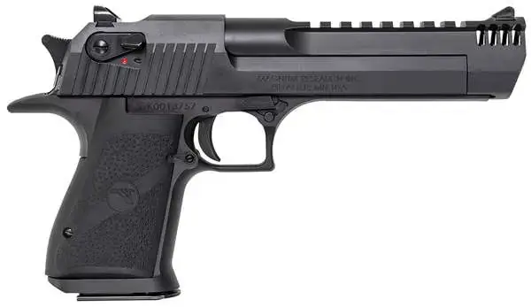 Magnum Research DE357IMB Desert Eagle Mark XIX with Muzzle Brake 357 Mag 6" 9+1 Black Carbon Steel Black Polymer Grip
