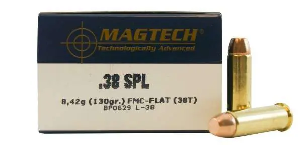 Magtech 38T Range/Training 38 Special 130 gr Full Metal Jacket (FMJ) 50 Round Box