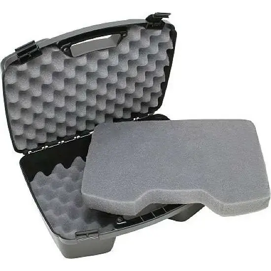 MTM 81140 Case-Gard Four Handgun Case up to 8" Barrel Textured Polypropylene Bla