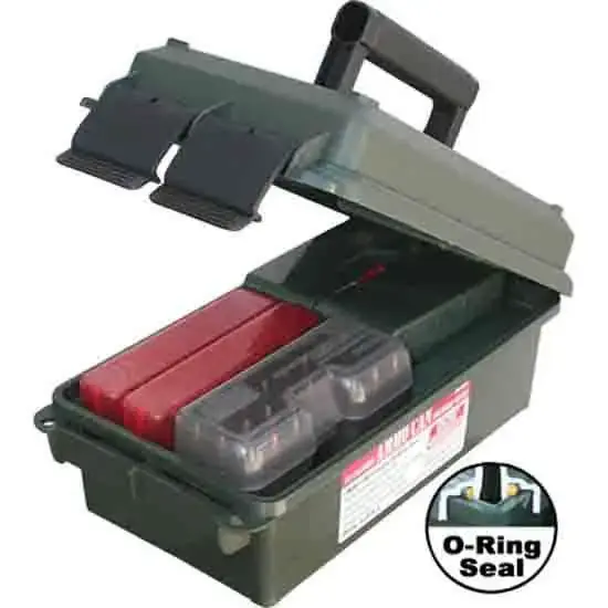 MTM AC30C11 Ammo Can 7.40" x 13.50" x 5.10" Polypropylene Forest Green for 30 Cal