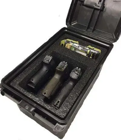 MTM TACTICAL PISTOL HANDGUN CASE 3 GUN DARK GREY