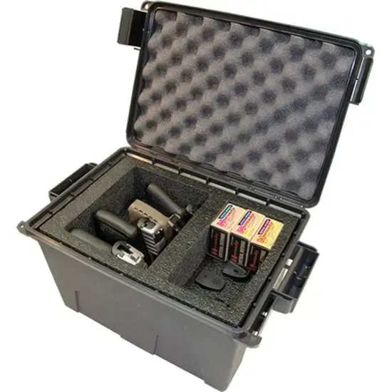 MTM TACTICAL PISTOL HANDGUN CASE 17.2" X 10.7 " X 9.2" DARK GREY 4 GUN