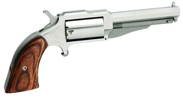 NAA 19603C 1860 The Earl 3" 22 LR,22 Mag 5rd 3" Stainless Steel Rosewood Boot Grip