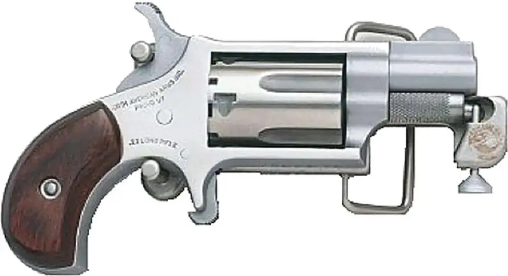 NAA MINI REVOLVER 22MAG SKELETONIZED BELT BUCKLE