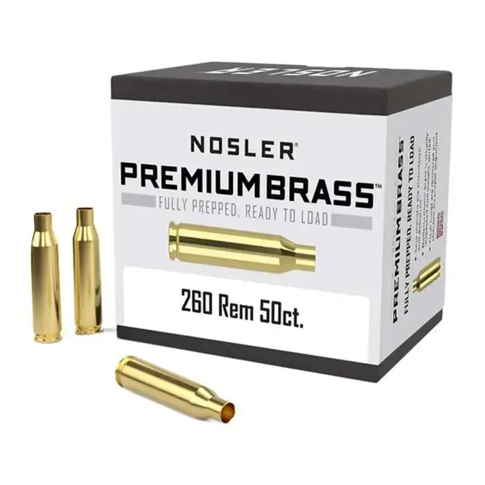 Nosler 11354 260 Rem Rifle Brass 50 Per Box