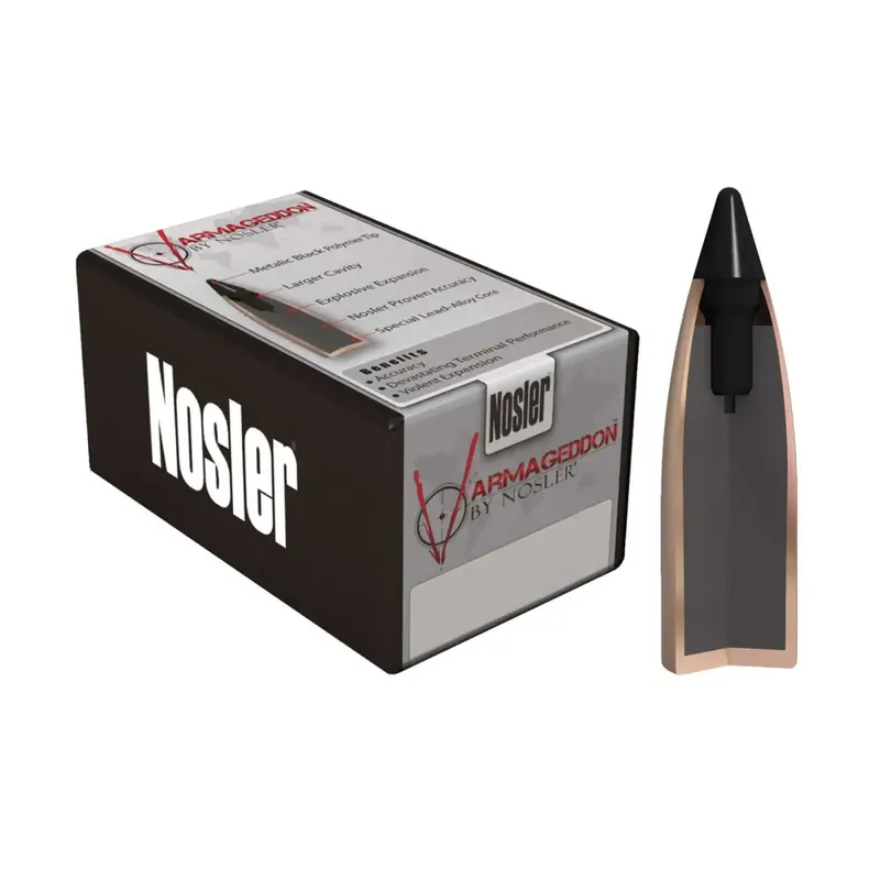 Nosler Varmageddon .224 40 GR 22 Caliber FBT 250 Per Box