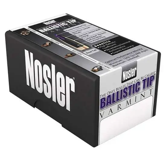 Nosler 25115 Ballistic Tip Hunting 25 Caliber .257 115 GR Spitzer Point 50 Per Box