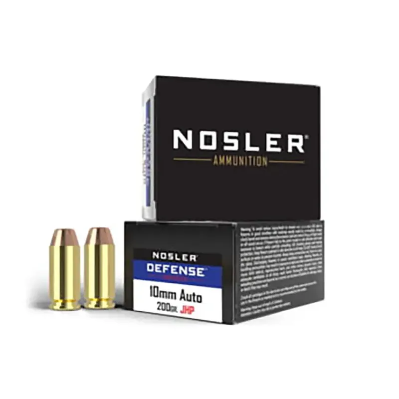 NOS AMMO 10MM 200GR JHP BONDED DEFENSE 20CT