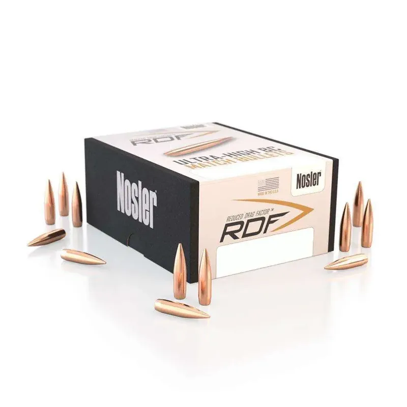 Nosler 54612 RDF 22 Caliber .224 77 GR Hollow Point Boat Tail (HPBT) 500 Box