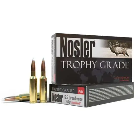 Nosler 60080 Trophy Grade 6.5 Creedmoor 140 gr AccuBond 20 Round Box