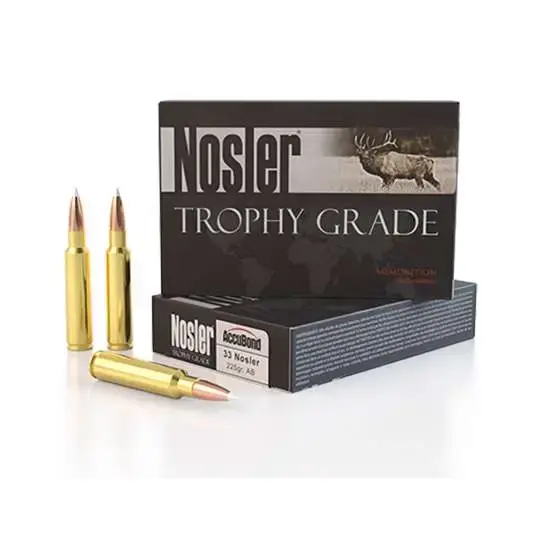 Nosler 60098 Trophy Grade 33 Nosler 225 gr AccuBond 20 Round Box