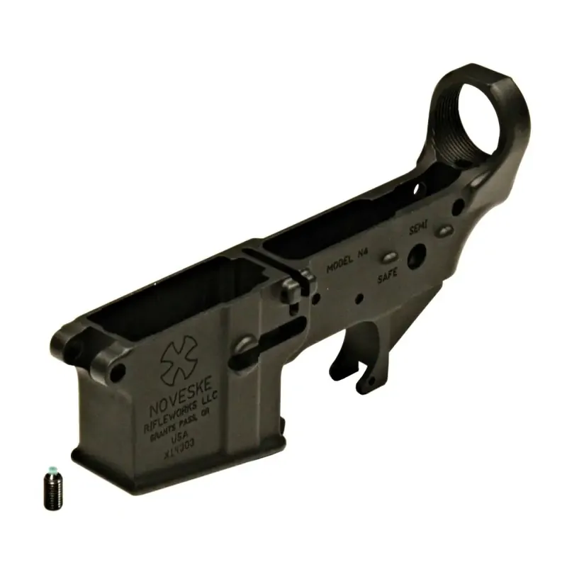Noveske 04000000K AR-15 Stripped Lower Receiver Gen1 AR-15 Black Hardcoat Anodized