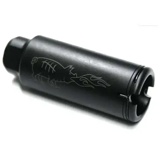Noveske 5000519 KX5 5.56x45mm NATO Flash Suppressor 1/2"-28 tpi Black Nitride Steel