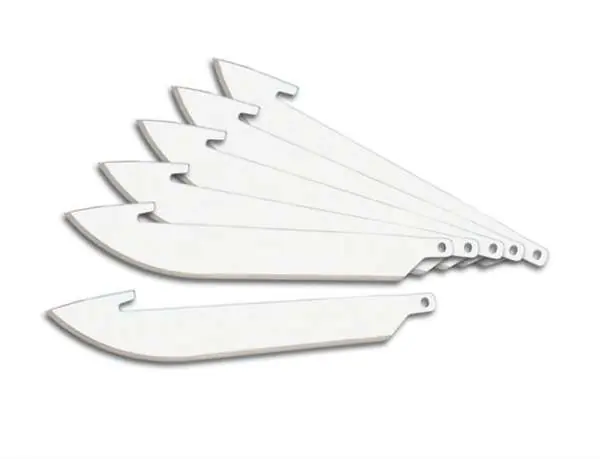 Outdoor Edge RR6 RazorLite Replacement Blades 3.50" 420J2 Stainless Steel Blade Pack of 6