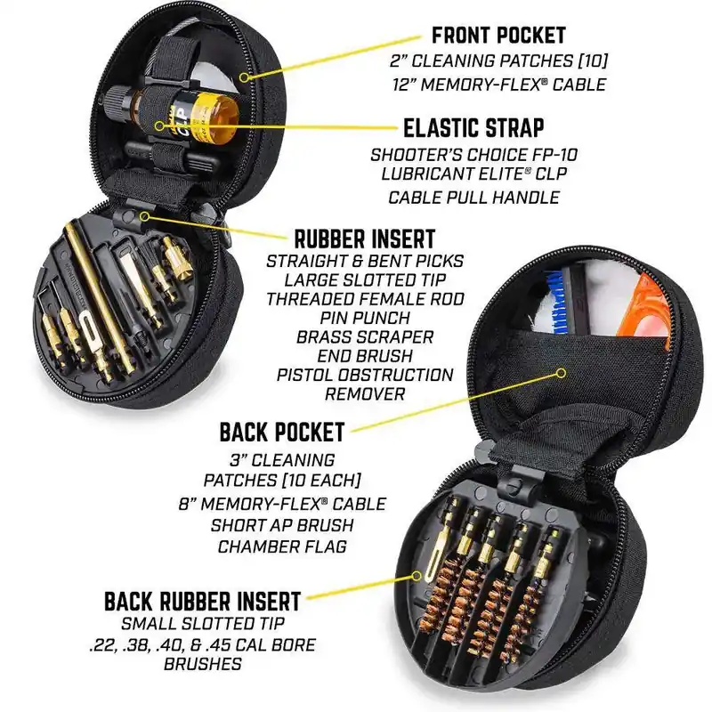 Otis FG645 Professional Cleaning Kit 9mm-.45cal Pistol Bronze
