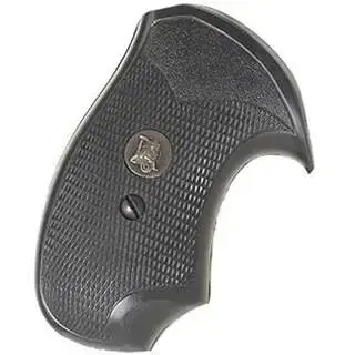 Pachmayr 03255 Compact Pistol Grip S&W J Frame Square Butt Black Rubber