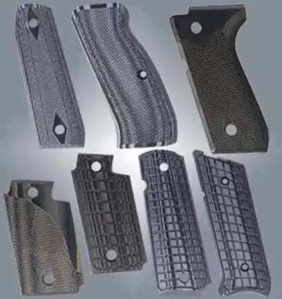 Pachmayr Grip Panels 1911 Checkered G10 Green/Black