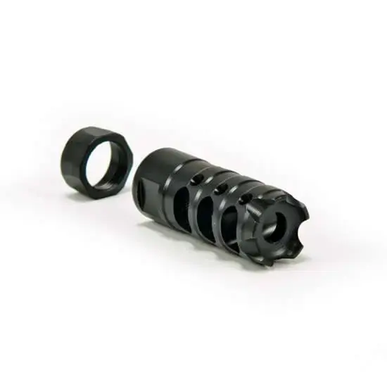 Patriot Ordnance Factory 00309 Triple Port 308 Win,7.62x51mm NATO Muzzle Brake 5/8"-24 tpi Black Nitride Steel