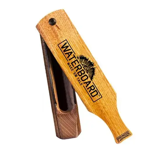 Primos PS257 Waterboard Wild Turkey Hand Box Call Mahogany