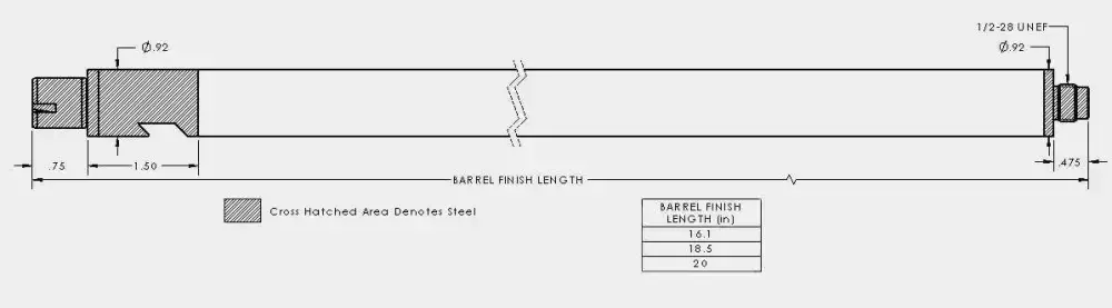 PROOF BBL CF 10/22 22LR 16.1 1-16 BULL