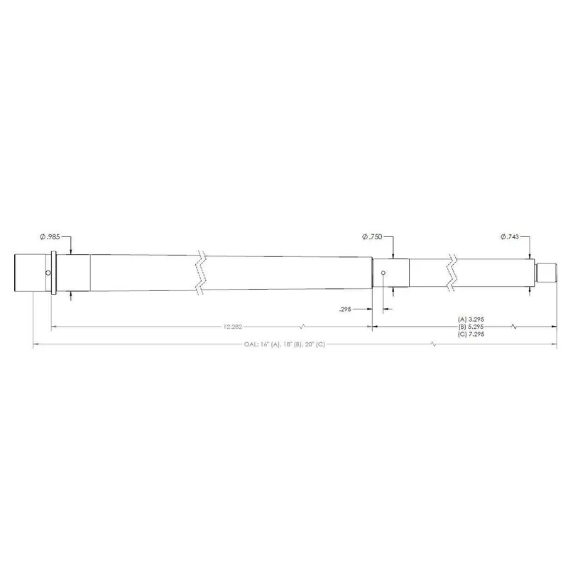 Proof Research 128664 AR-Style Barrel Traditional 6mm ARC 16" AR Platform Stainless Steel Stainless Rifle Length with .750" Gas Journal