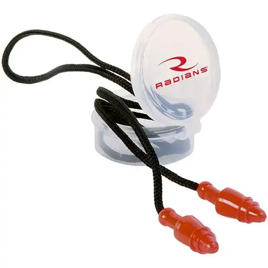 Radians JP3150HC Snug Plugs 28 dB Red Ear Buds w/Black Cord