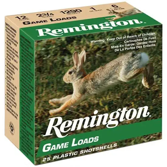 Remington Ammunition GL206 Lead Game Loads 20 Gauge 2.75 7/8 oz 6 Shot 25 Round Box