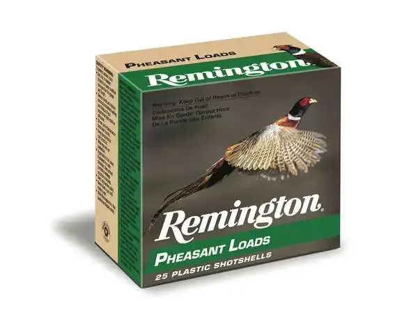 Remington Ammunition 20048 Pheasant 12 Gauge 2.75 1 1/4 oz 6 Shot 25 Round Box