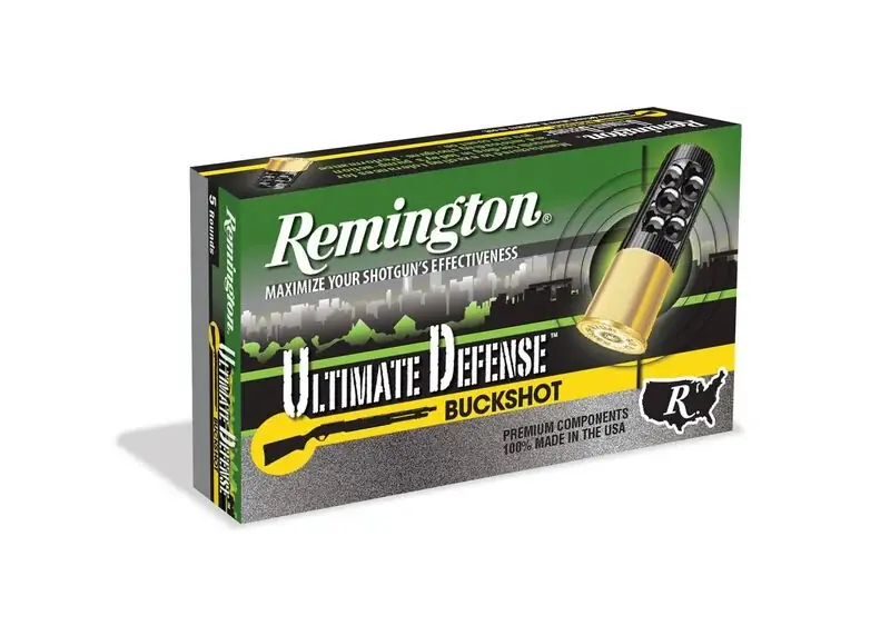 Remington Ammunition 20BRR3HD Ultimate Defense 20 Gauge 2.75 17 Pellets 3 Buck Shot 5 Round Box