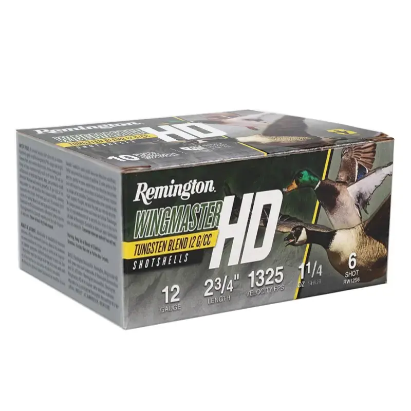 Remington Ammunition 20695 Wingmaster HD 12 Gauge 2.75 1 1/4 oz 6 Shot 10 Round Box