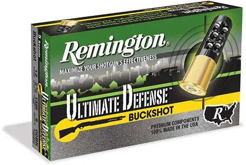 Remington Ammunition 12B009HD Ultimate Defense 12 Gauge 2.75 9 Pellets 00 Buck Shot 5 Round Box