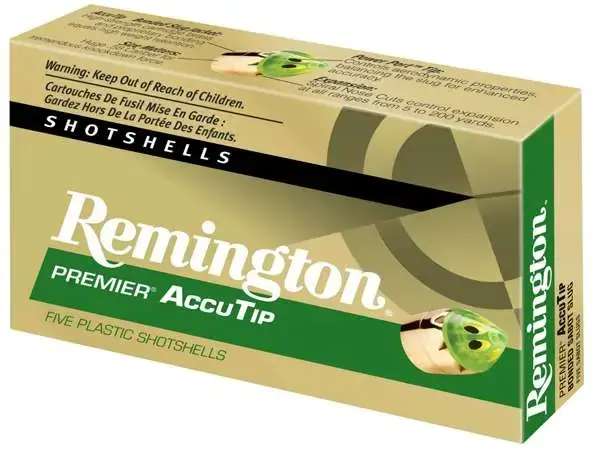 Remington Ammunition PRA12M Premier Accutip 12 Gauge 3 385 GR 5 Round Box