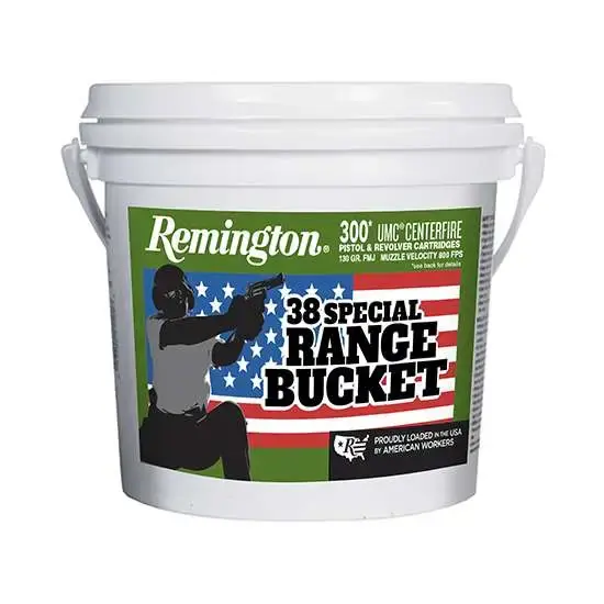 REM UMC 38SPL 130GR FMJ BUCKET 300 Round Box