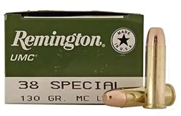 Remington Ammunition L38S11A UMC 38 Special 130 gr Full Metal Jacket (FMJ) 250 Round Box (Mega Pack)