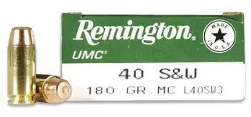 Remington Ammunition L40SW3 UMC 40 S&W 180 gr Metal Case (FMJ) 50 Round Box