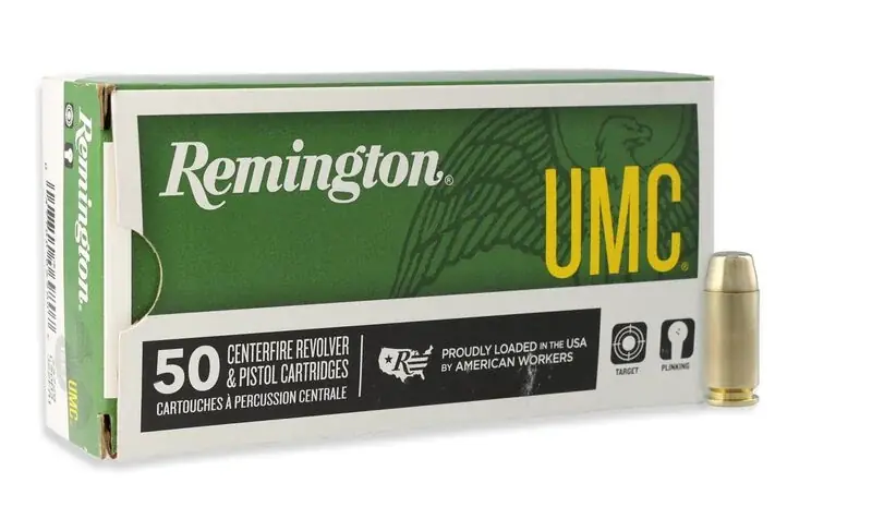 Remington Ammunition L40SW4 UMC 40 S&W 165 gr Metal Case (FMJ) 50 Round Box