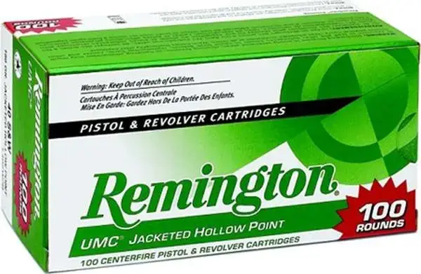 Remington Ammunition L9MM3B UMC 9mm Luger 115 gr Metal Case (FMJ) 100 Round Box (Value Pack)