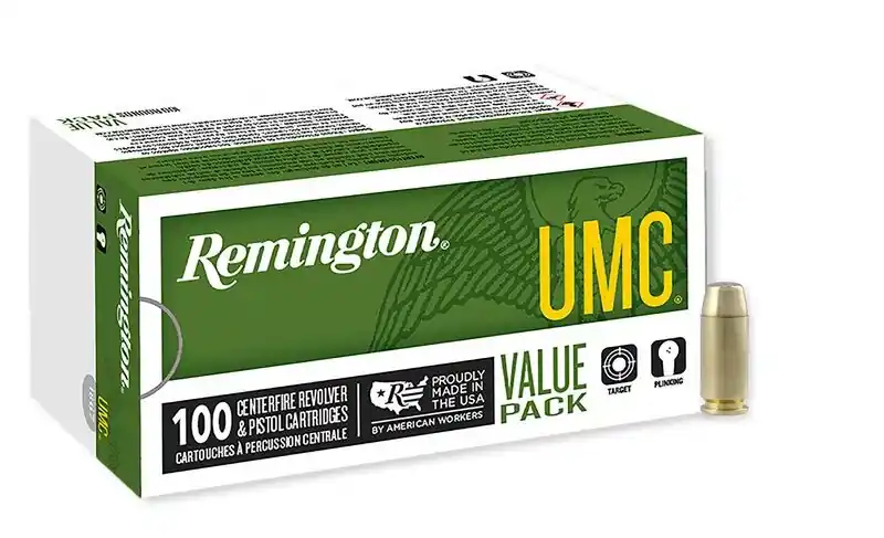 Remington Ammunition L40SW3B UMC 40 S&W 180 GR Full Metal Jacket (FMJ) 100 Round Box (Value Pack)