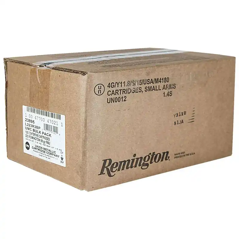 REMINGTON UMC .223 REMINGTON MC FMJ BULK PACK 1000 RND/CASE