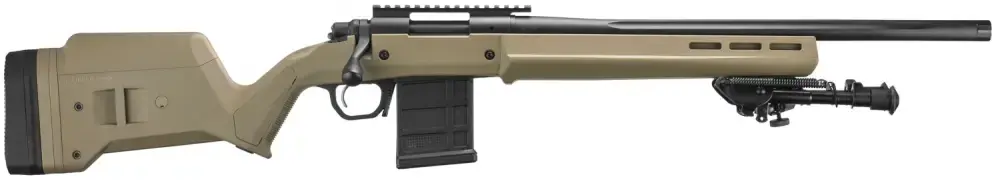 Remington Firearms 700 Magpul Enhanced 300 Win Mag 24" 5+1 Black Cerakote Flat Dark Earth Fixed Magpul Hunter w/Aluminum Bedding Stock