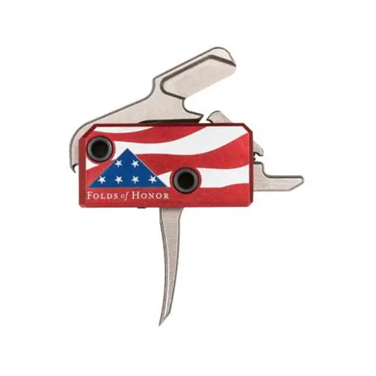 Rise Armament The Patriot High Performance AR-Platform Silver/Red/White/Blue Single-Stage Flat 3.50 lbs Right