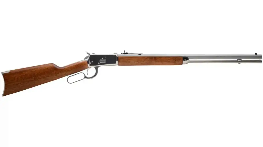 Rossi 923572493 R92 357 Mag 12+1 24" Brazilian Hardwood Polished Stainless Right Hand Octagon Barrel
