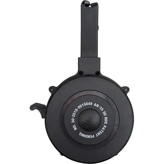 RWB MAG DRUM AR15 50RD BLACK (10)