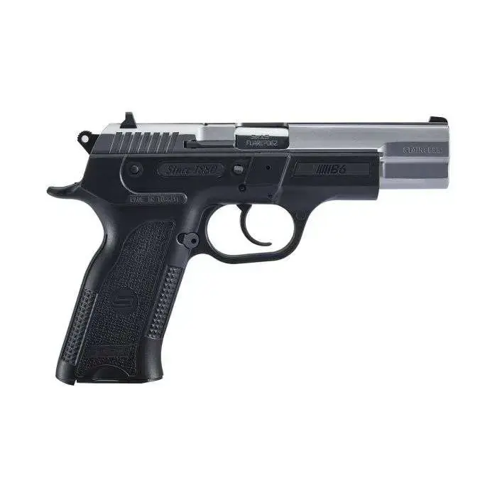 Sar USA B69ST10 B6 9mm Luger 4.50" 10+1 Black Stainless Steel Black Polymer Grip