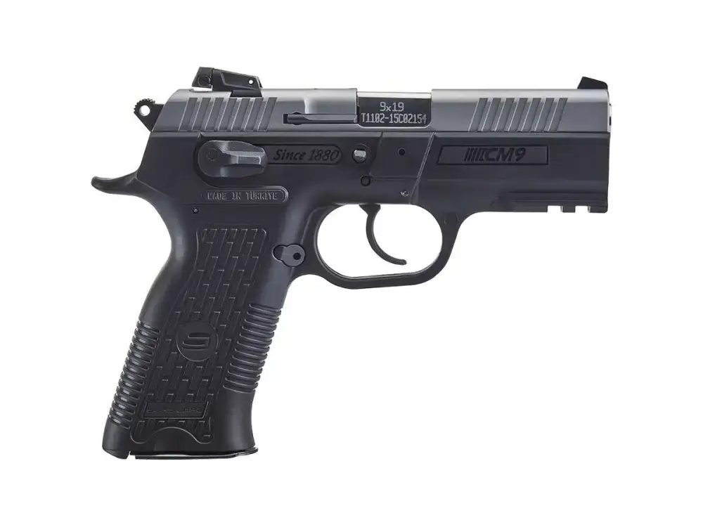 Sar USA CM9ST CM9 9mm Luger 3.80" 17+1 Black Stainless Steel Black Interchangeable Backstrap Grip