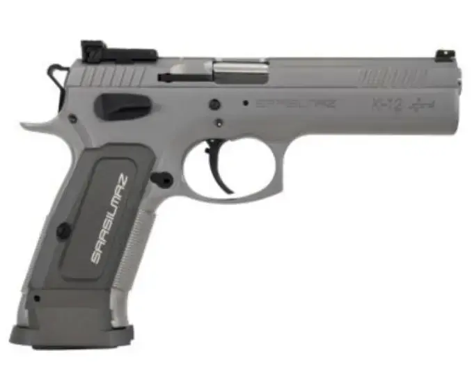 Sar USA K12STSP K-12 Sport 9mm Luger 4.70" 17+1 Stainless Steel Gray Polymer Grip
